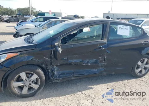 2012 Hyundai Elantra Gls z USA, uszkodzony, nr VIN 5NPDH4AE7CH088242